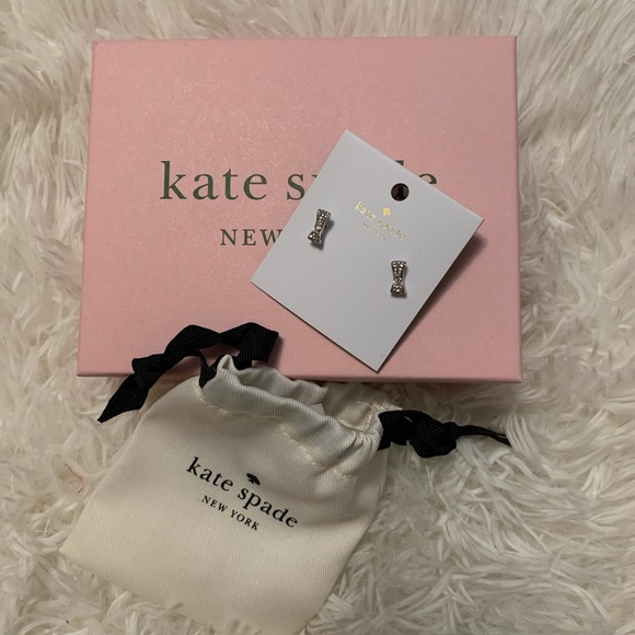 kate spade Jewelry - Kate Spade Earrings with  Pave Bow Studs